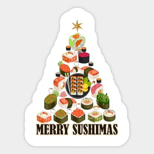 MERRY SUSHIMAS Sticker